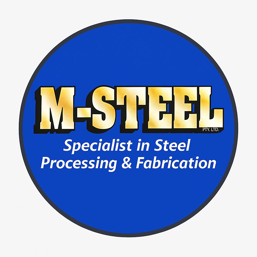 M Steel logo